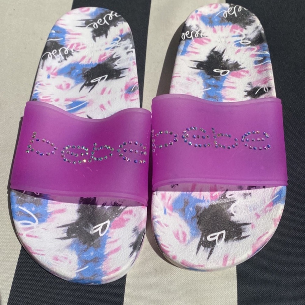 Bebe Rhinestone Slides - Picture 4 of 5